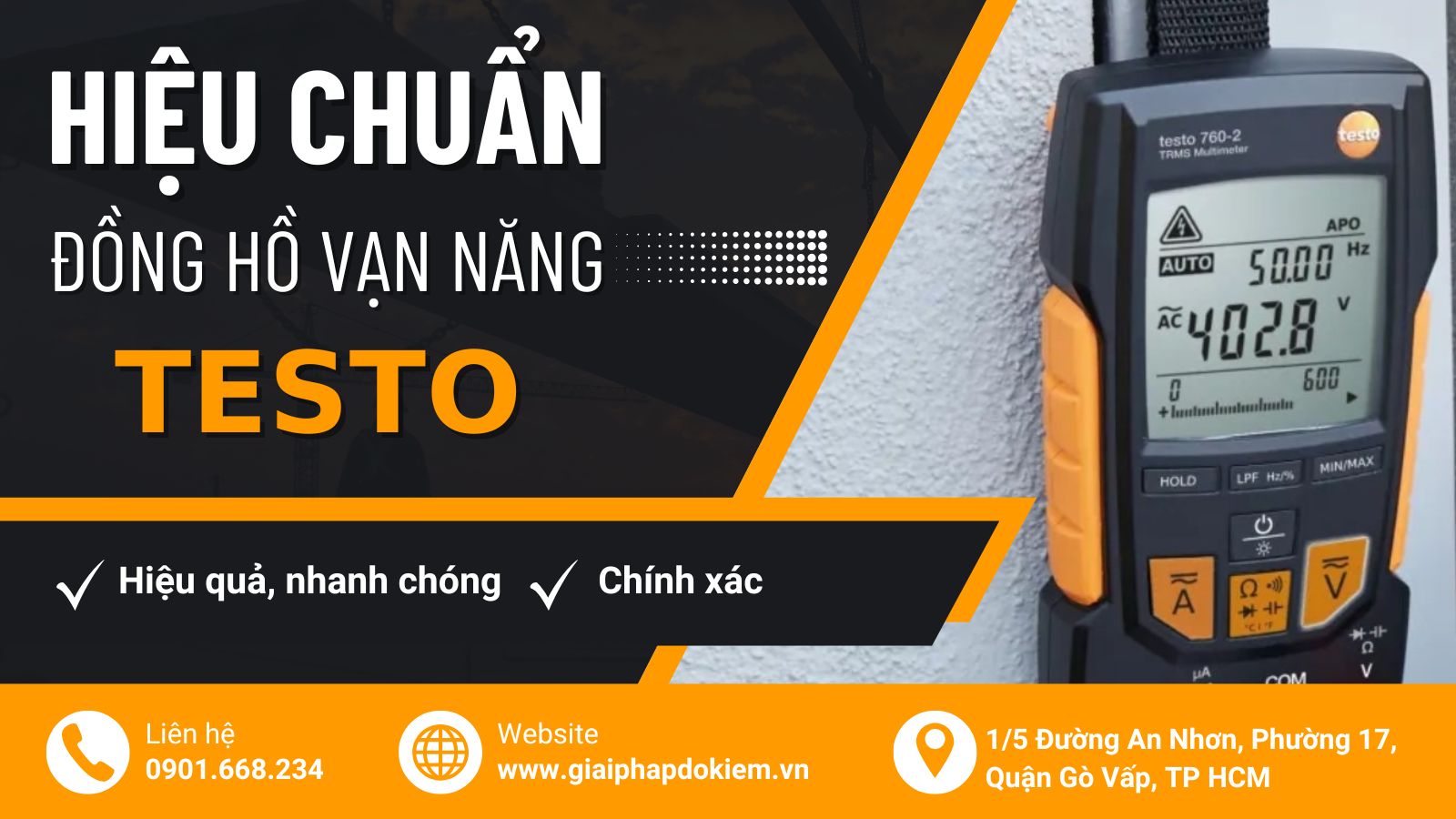 Dịch vụ hiệu chuẩn đồng hồ vạn năng Testo chuyên nghiệp tại Việt Nam