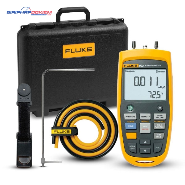 Kit đo áp suất chênh lệch, tốc độ, lưu lượng dòng khí FLUKE-922/KIT (40mBar) 5 Kit đo áp suất chênh lệch, tốc độ, lưu lượng dòng khí FLUKE-922/KIT (40mBar) - Ảnh 2