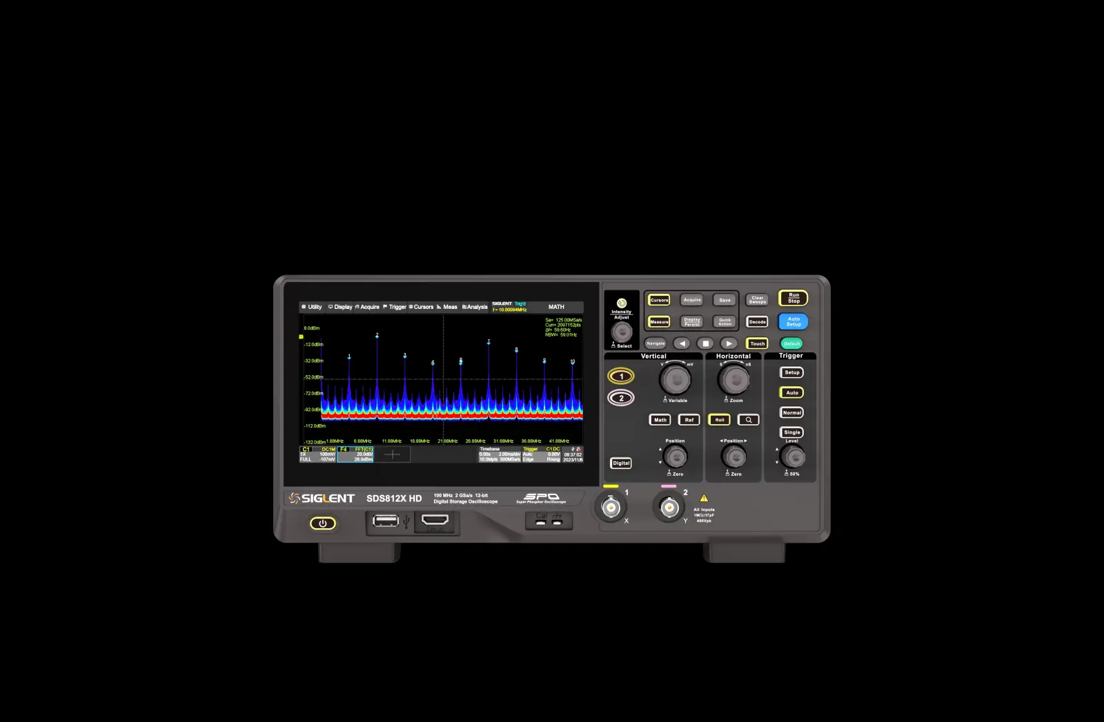 Máy hiện sóng Siglent SDS812X HD 100Mhz 3 Máy hiện sóng Siglent SDS812X HD 100Mhz