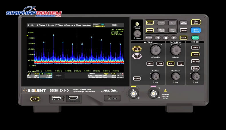 Máy hiện sóng Siglent SDS812X HD 100Mhz 2 Máy hiện sóng Siglent SDS812X HD 100Mhz