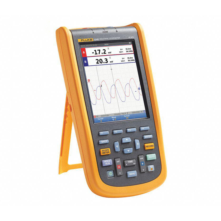 Máy hiện sóng cầm tay FLUKE-124B/INT/S (40 MHz, 2 CH, Phần mềm FlukeView) 3 Máy hiện sóng cầm tay FLUKE-124B/INT/S (40 MHz, 2 CH, Phần mềm FlukeView)