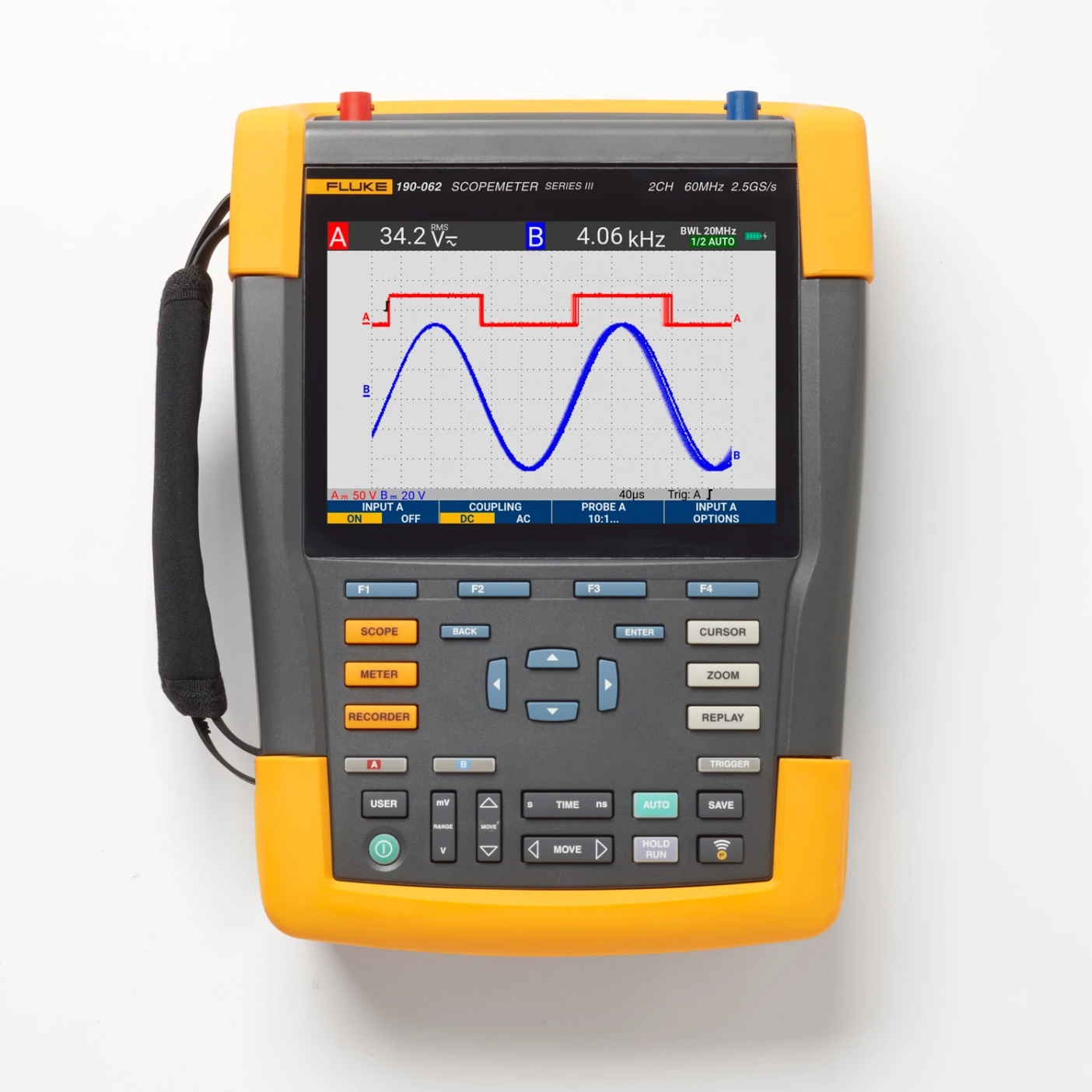Máy hiện sóng cầm tay FLUKE-190-062-III-S (60Mhz, 2CH, 625 MS/s, Cách ly, FlukeView) 4 Máy hiện sóng cầm tay FLUKE-190-062-III-S (60Mhz, 2CH, 625 MS/s, Cách ly, FlukeView) - Ảnh 2