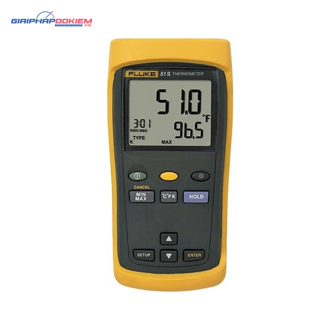 Thiết bị đo nhiệt độ tiếp xúc 1 kênh FLUKE-51-2 50HZ (Fluke-51 II) 3 Thiết bị đo nhiệt độ tiếp xúc 1 kênh FLUKE-51-2 50HZ (Fluke-51 II)