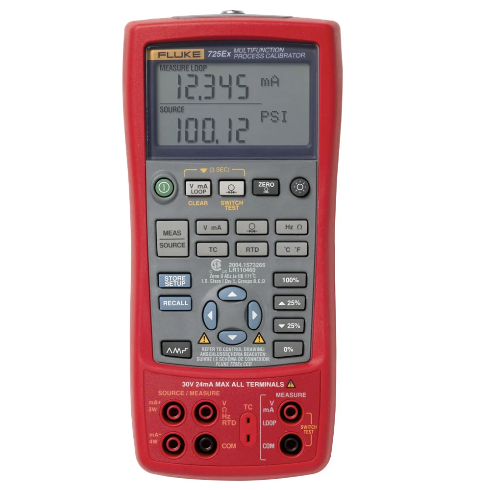 Thiết bị hiệu chuẩn đa năng FLUKE-725EX (Đo và mô phỏng dòng điện, điện áp, nhiệt độ, áp suất, an toàn phòng nổ) 4 Thiết bị hiệu chuẩn đa năng FLUKE-725EX (Đo và mô phỏng dòng điện, điện áp, nhiệt độ, áp suất, an toàn phòng nổ)