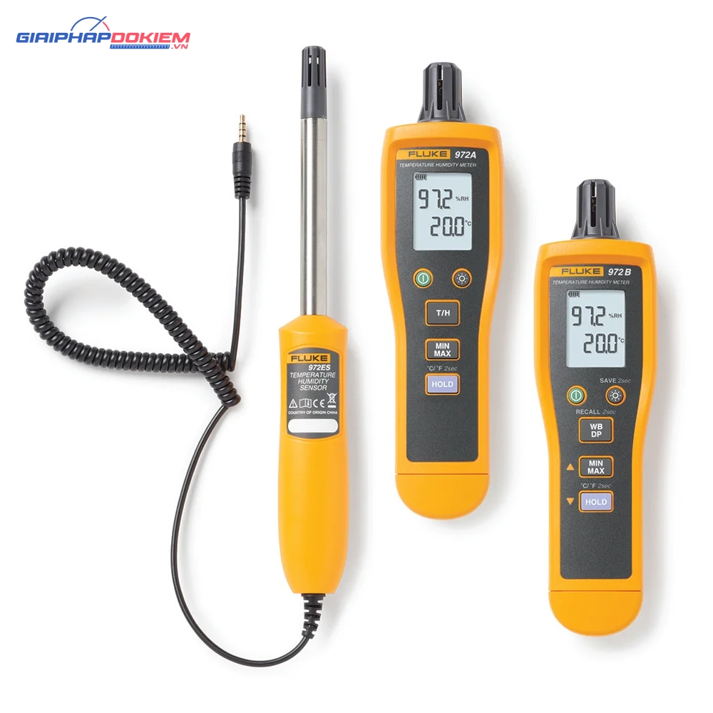 Máy đo nhiệt độ, độ ẩm FLUKE-972B (-30~70C, -40~100°C, 99.9%) 4 Máy đo nhiệt độ, độ ẩm FLUKE-972B (-30~70C, -40~100°C, 99.9%) - Ảnh 2