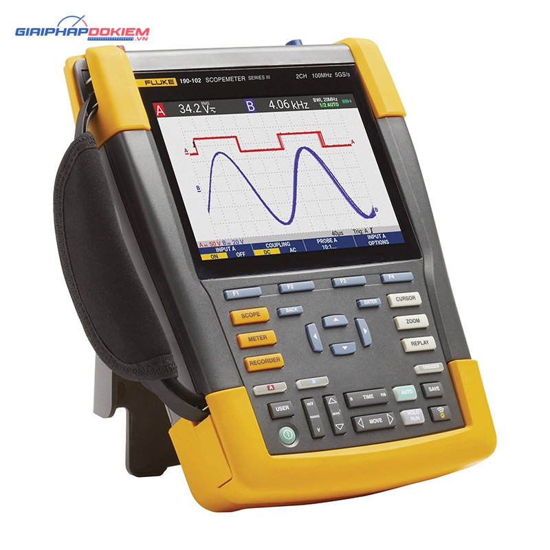 Máy hiện sóng cầm tay FLUKE-190-102-III-S (100Mhz, 2CH, 1.25 GS/s, Cách ly, FlukeView) 4 Máy hiện sóng cầm tay FLUKE-190-102-III-S (100Mhz, 2CH, 1.25 GS/s, Cách ly, FlukeView)