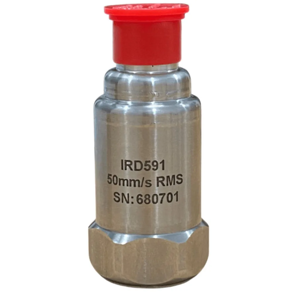 Cảm biến rung công nghiệp IRD IRD591 (4-20 mA, 0-50 mm/giây RMS, 2 chân MS, ren cái UNF 1/4-28") 3 Cảm biến rung công nghiệp IRD IRD591