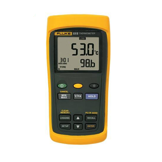 Máy đo nhiệt độ một kênh với chức năng ghi dữ liệu FLUKE-53-2 B 50HZ (Fluke-53-II B) 3 Máy đo nhiệt độ một kênh với chức năng ghi dữ liệu FLUKE-53-2 B 50HZ (Fluke-53-II B)