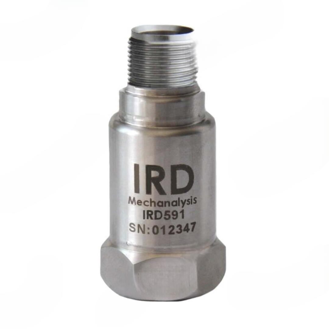 Cảm biến rung công nghiệp IRD IRD591 (4-20 mA, RMS 0-25 mm/giây, 2 chân MS, ren cái UNF 1/4-28") 2 Cảm biến rung công nghiệp IRD IRD591