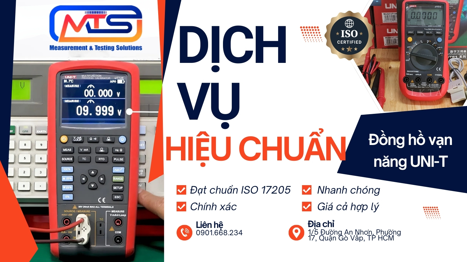 Hiệu chuẩn đồng hồ vạn năng UNI-T
