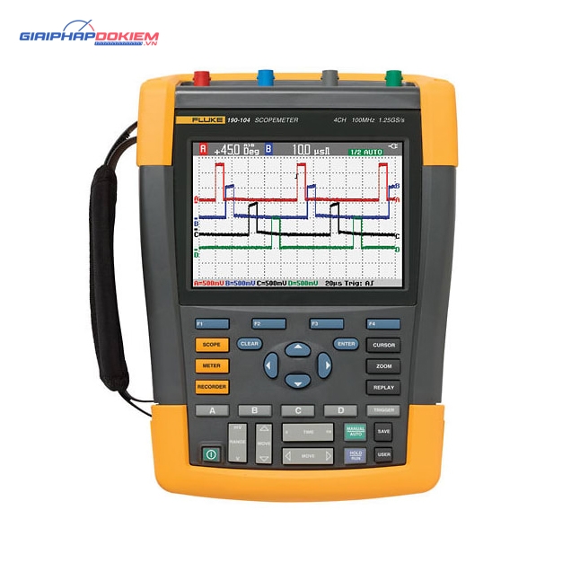 Máy hiện sóng số cầm tay Fluke 192C (60Mhz, 500MSa/s, 2CH) 3 Máy hiện sóng số cầm tay Fluke 192C (60Mhz, 500MSa/s, 2CH)