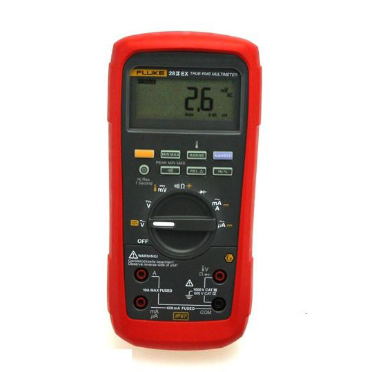 Đồng hồ vạn năng FLUKE-28IIEX (0,05 %, an toàn trong phòng cháy nổ) 3 Đồng hồ vạn năng FLUKE-28IIEX (0,05 %, an toàn trong phòng cháy nổ)