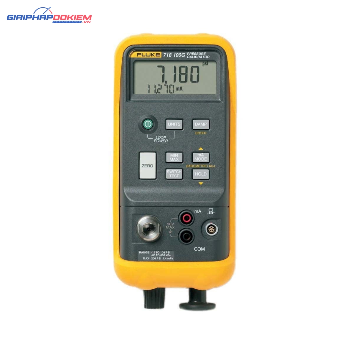 Máy hiệu chuẩn áp suất FLUKE-718 100US (-12 ~ 100 PSI) 3 Máy hiệu chuẩn áp suất FLUKE-718 100US (-12 ~ 100 PSI)