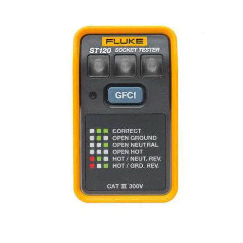 Thiết bị kiểm tra ổ cắm điện GFCI FLUKE ST120 3 Thiết bị kiểm tra ổ cắm điện GFCI FLUKE ST120