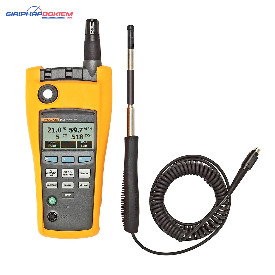Máy đo chất lượng không khí Fluke 975V (nhiệt độ, vận tốc, độ ẩm, CO, CO2) 3 Máy đo chất lượng không khí Fluke 975V (nhiệt độ, vận tốc, độ ẩm, CO, CO2)
