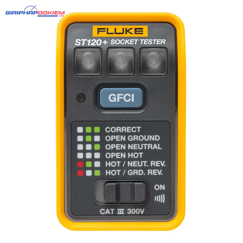 Thiết bị kiểm tra ổ cắm điện GFCI FLUKE ST120+ 3 Thiết bị kiểm tra ổ cắm điện GFCI FLUKE ST120+