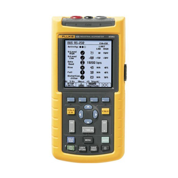 Máy hiện sóng cầm tay Fluke 125 (40Mhz, 2CH) 3 Máy hiện sóng cầm tay Fluke 125 (40Mhz, 2CH)