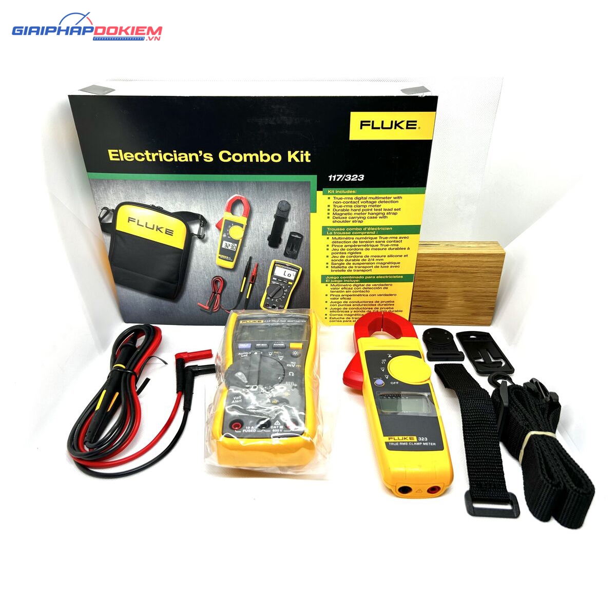 Bộ Kit đồng hồ vạn năng, apme kìm FLUKE-117/323 KIT (FLUKE-323, 400A AC TRUE RMS) 3 Bộ Kit đồng hồ vạn năng, apme kìm FLUKE-117/323 KIT (FLUKE-323, 400A AC TRUE RMS)
