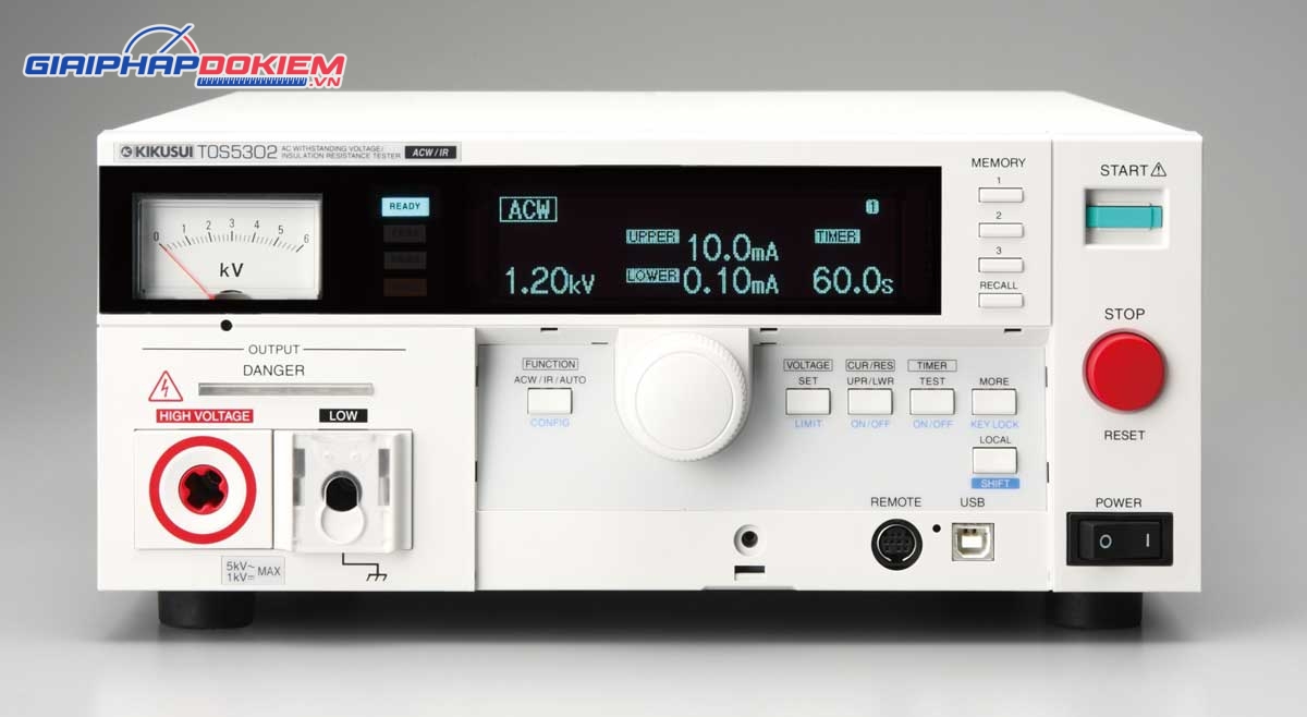 Thiết bị kiểm tra điện áp chịu đựng KIKUSUI TOS5302 (AC Hipot tester) 9 Thiết bị kiểm tra điện áp chịu đựng KIKUSUI TOS5302 (AC Hipot tester) - Ảnh 2