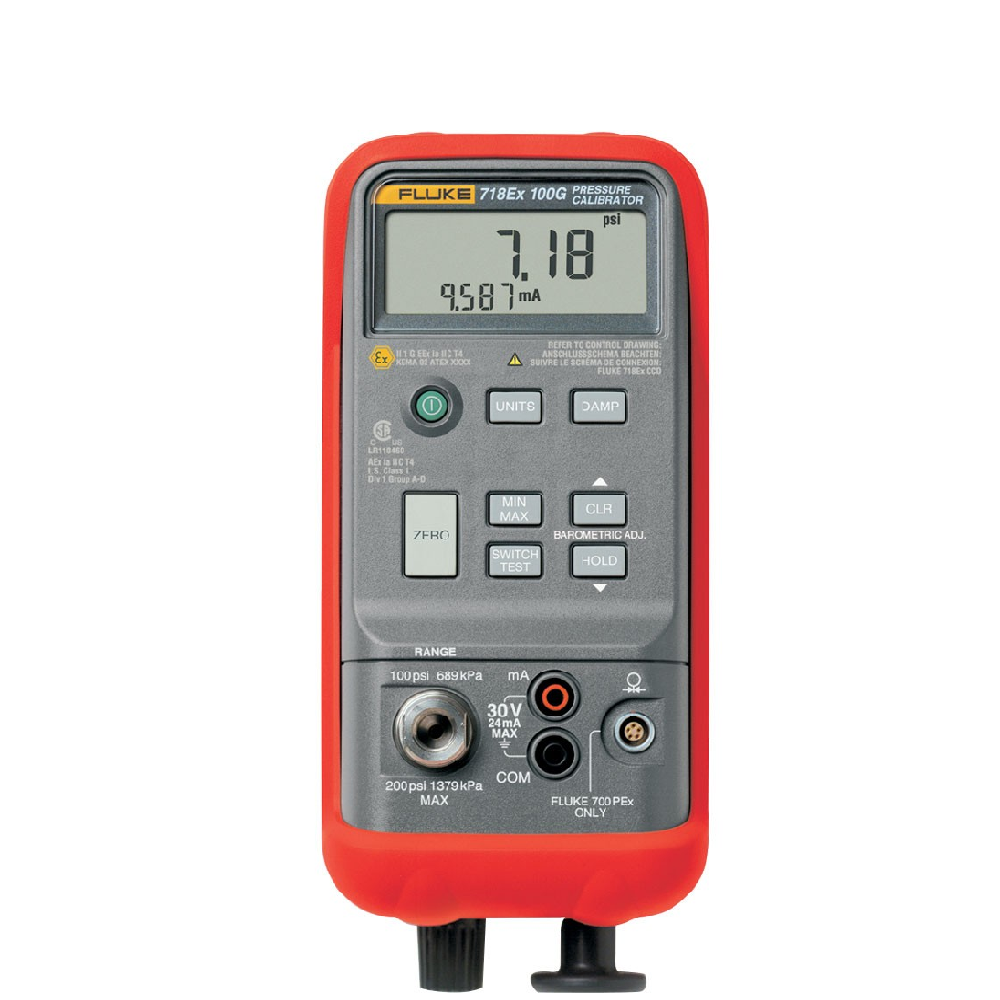 Thiết bị hiệu chuẩn áp suất FLUKE 718Ex 300G (-830 mbar to 20 bar, an toàn chống cháy nổ) 3 Thiết bị hiệu chuẩn áp suất FLUKE 718Ex 300G (-830 mbar to 20 bar, an toàn chống cháy nổ)