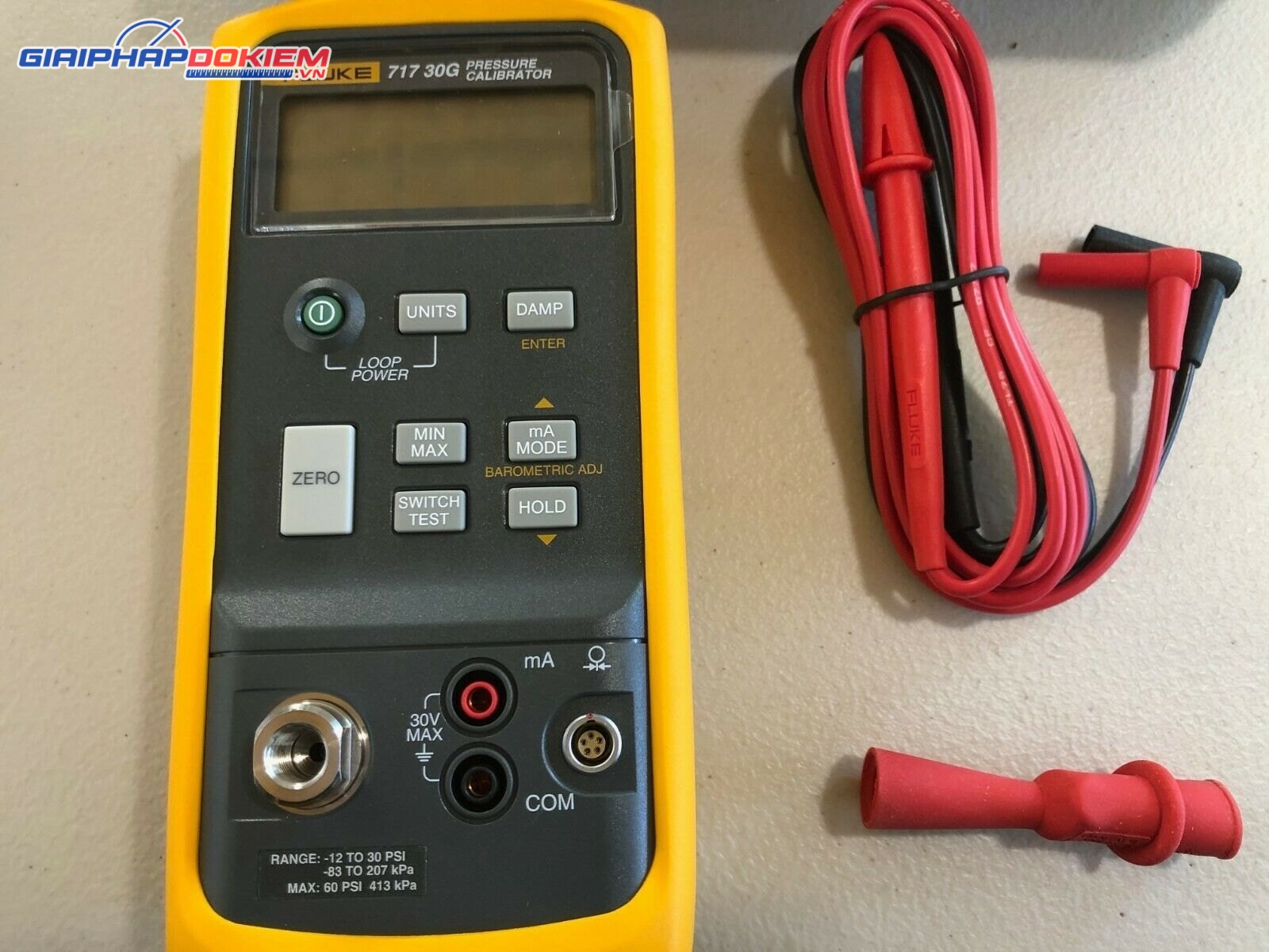 Máy hiệu chuẩn áp suất FLUKE-717 30G (30 psi, 2 bar) 9 Máy hiệu chuẩn áp suất FLUKE-717 30G (30 psi, 2 bar) - Ảnh 4