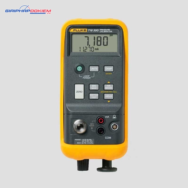 Máy hiệu chuẩn áp suất Fluke 718 30G (30psi, 2bar, 206.84 kpa, bơm tay) 6 Máy hiệu chuẩn áp suất Fluke 718 30G (30psi, 2bar, 206.84 kpa, bơm tay)