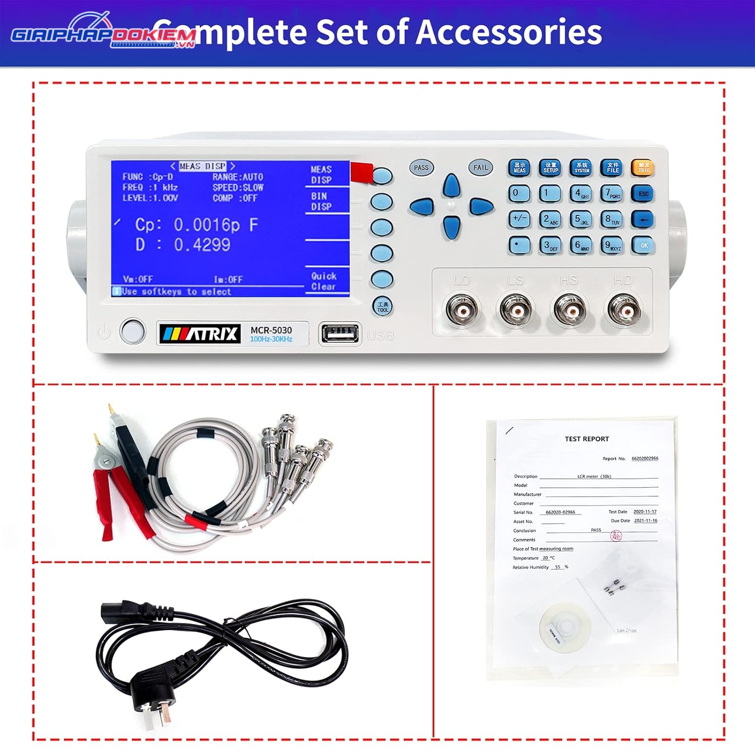 Máy đo LCR độ chính xác cao Matrix MCR-5030 12 Máy đo LCR độ chính xác cao Matrix MCR-5030 - Ảnh 5