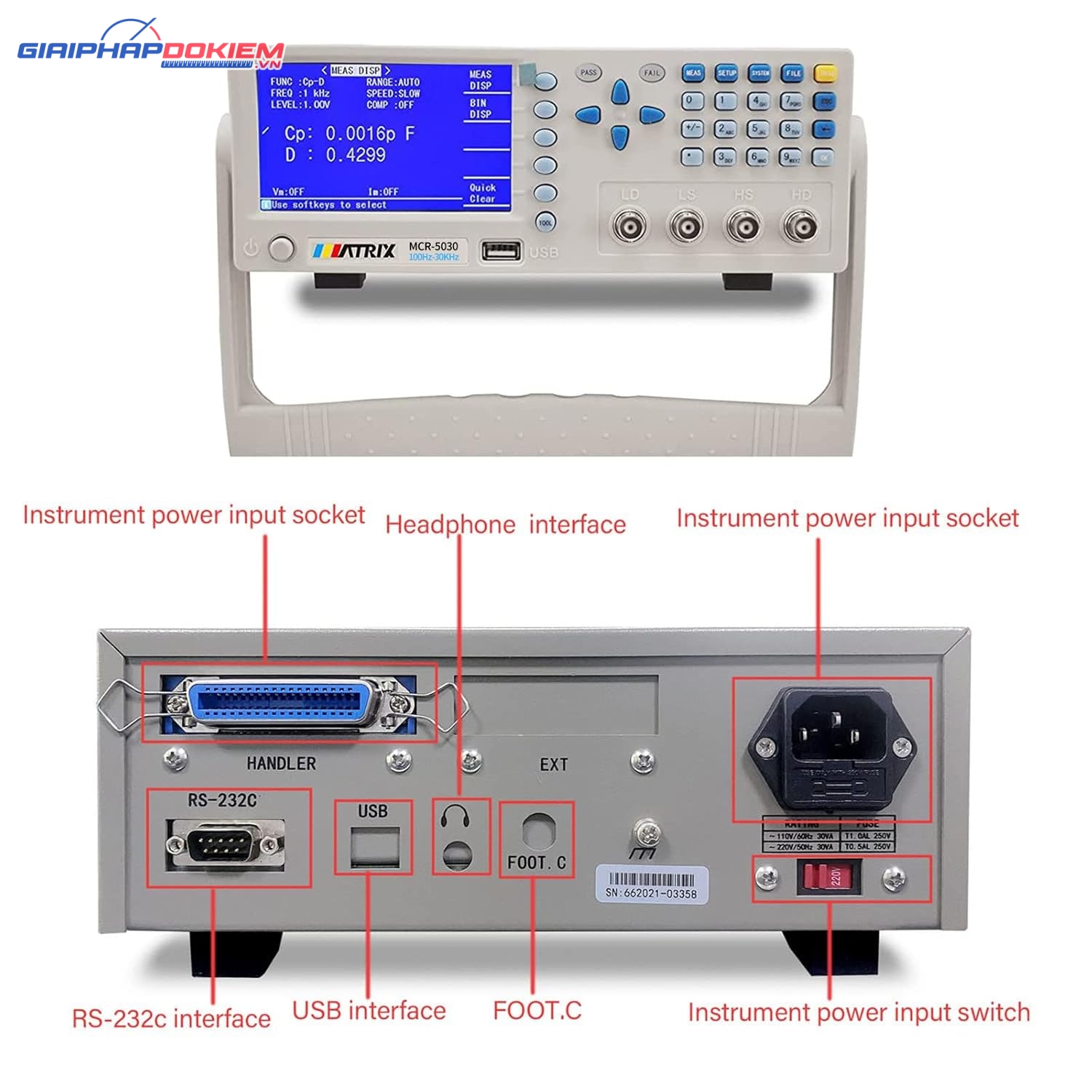 Máy đo LCR độ chính xác cao Matrix MCR-5030 14 Máy đo LCR độ chính xác cao Matrix MCR-5030 - Ảnh 7