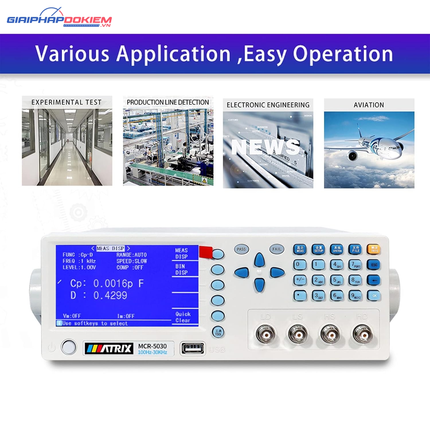 Máy đo LCR độ chính xác cao Matrix MCR-5030 13 Máy đo LCR độ chính xác cao Matrix MCR-5030 - Ảnh 6