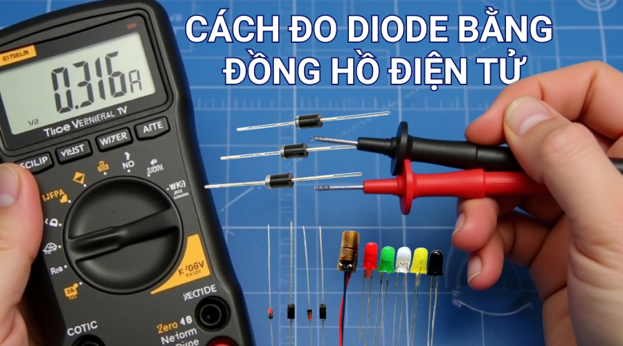 Cách Đo Diode Bằng Đồng Hồ Điện Tử Nhanh Chóng, Chính Xác 21 Cách đo diode bằng đồng hồ điện tử