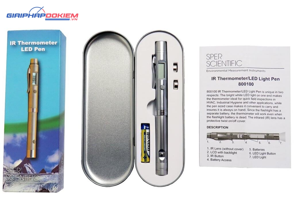 Máy đo nhiệt độ từ xa Sper Scientific 800100 6 Máy đo nhiệt độ từ xa Sper Scientific 800100 - Ảnh 2