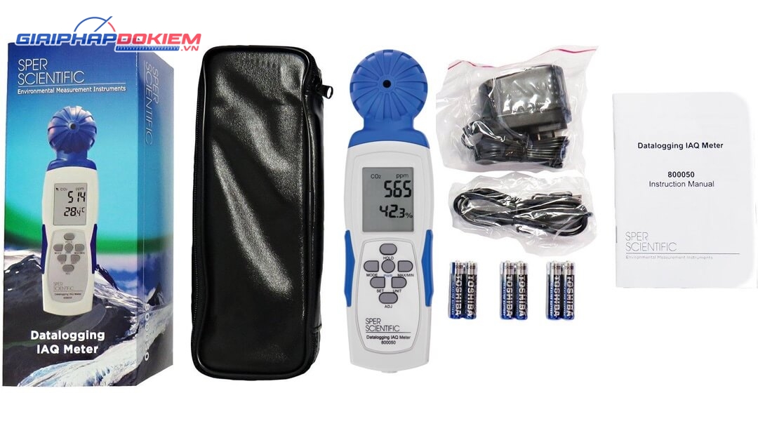 Máy đo nồng độ CO2 nhiệt độ và độ ẩm Sper Scientific 800050 7 Máy đo nồng độ CO2 nhiệt độ và độ ẩm Sper Scientific 800050 - Ảnh 2