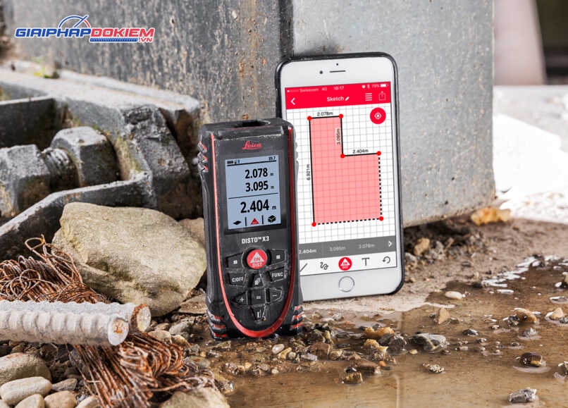 Máy đo khoảng cách laser Leica DISTO X3 Đo xa 150m Bluetooth 8 Máy đo khoảng cách laser Leica DISTO X3 Đo xa 150m Bluetooth - Ảnh 4