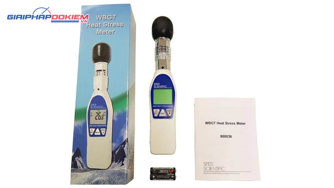 Máy đo ứng suất nhiệt WBGT Sper Scientific 800036 6 Máy đo ứng suất nhiệt WBGT Sper Scientific 800036 - Ảnh 2