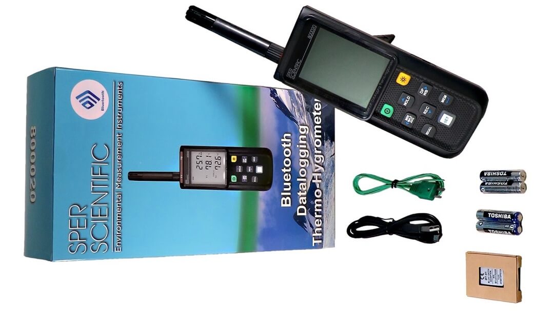 Máy đo nhiệt độ độ ẩm Sper Scientific 800020 7 Máy đo nhiệt độ độ ẩm Sper Scientific 800020 - Ảnh 3
