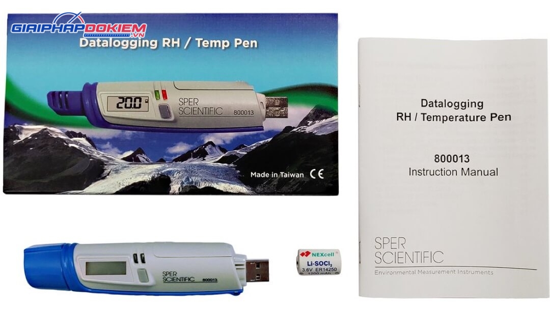 Máy đo độ ẩm và nhiệt độ Sper Scientific 800013 5 Máy đo độ ẩm và nhiệt độ Sper Scientific 800013 - Ảnh 2
