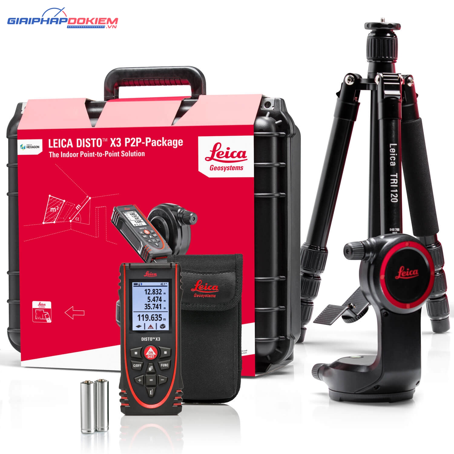 Bộ Máy đo khoảng cách laser Leica DISTO X3 Package Full phụ kiện 2 Bộ Máy đo khoảng cách laser Leica DISTO X3 Package Full phụ kiện