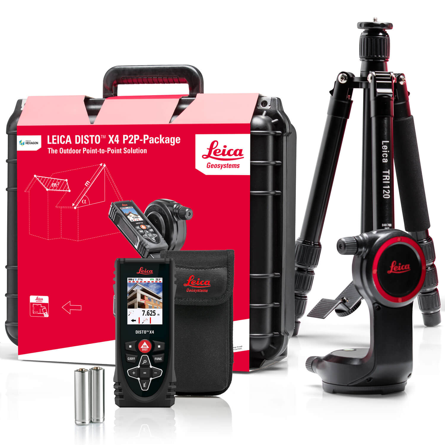 Máy đo khoảng cách laser Leica DISTO X4 Package 150m 3 Máy đo khoảng cách laser Leica DISTO X4 Package