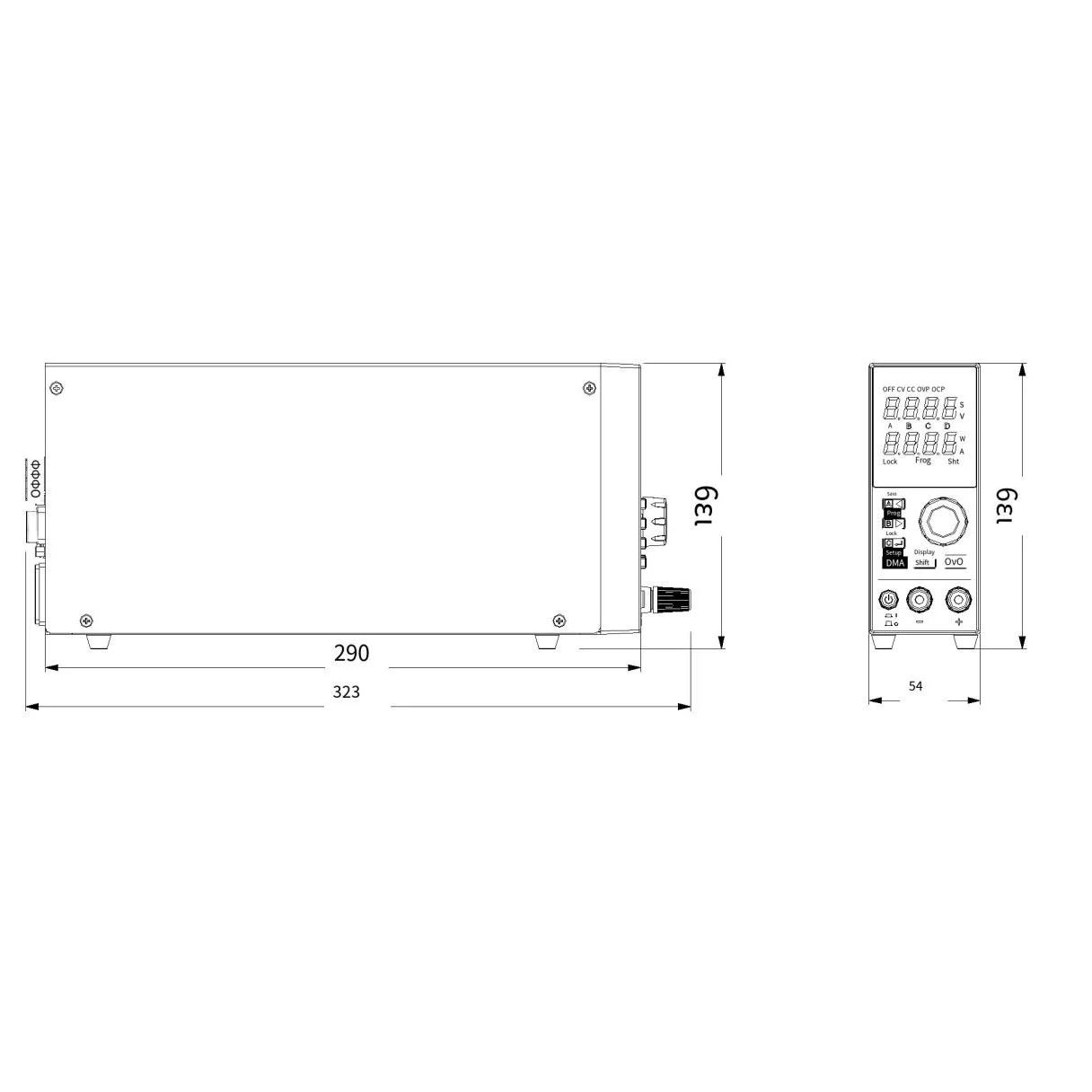 Nguồn lập trình DC Faith FTL16004P (180W, 162V, 4.1A, 100mV/1mA) 4 Nguồn lập trình DC Faith FTL16004P (180W, 162V, 4.1A, 100mV/1mA) - Ảnh 2