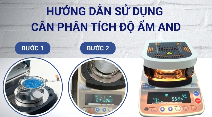 Hướng Dẫn Sử Dụng Cân Phân Tích Độ Ẩm AND Cho Người Mới Bắt Đầu 6 Hướng dẫn sử dụng cân phân tích độ ẩm AND chi tiết