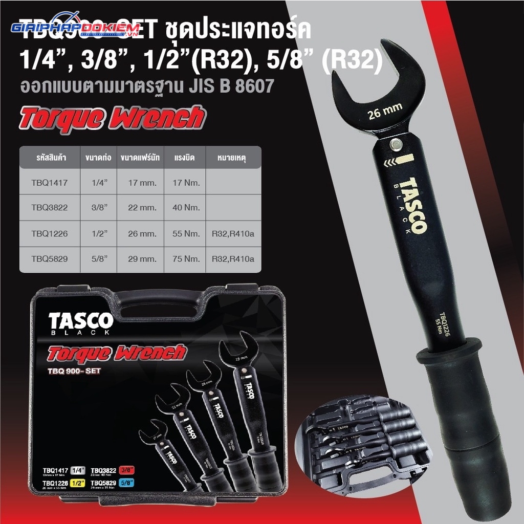 Cờ lê lực TASCO Black TBQ1226 6 Cờ lê lực TASCO Black TBQ1226 - Ảnh 3