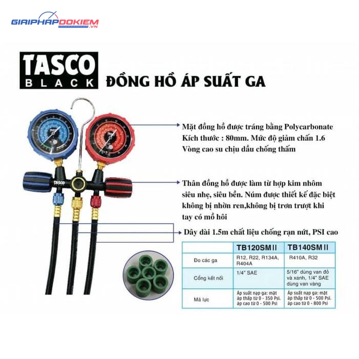 Đồng hồ áp suất Tasco TB140SM II 10 Đồng hồ áp suất Tasco TB140SM II - Ảnh 3