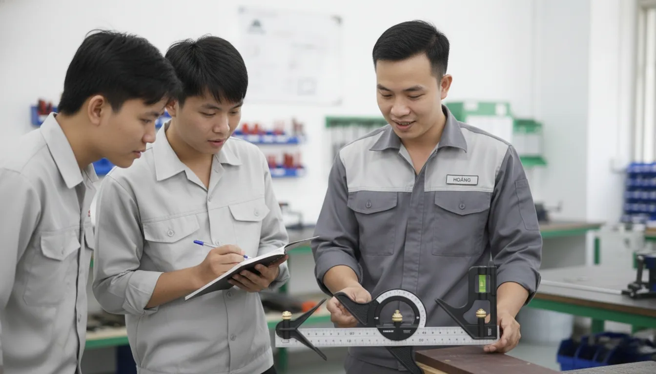 Cách sử dụng thước đo góc vạn năng