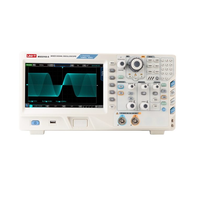 Máy hiện sóng Uni-T MSO2102-S (100MHz, 2CH, GEN) 1 Máy hiện sóng Uni-T MSO2102-S (100MHz, 2CH, GEN)