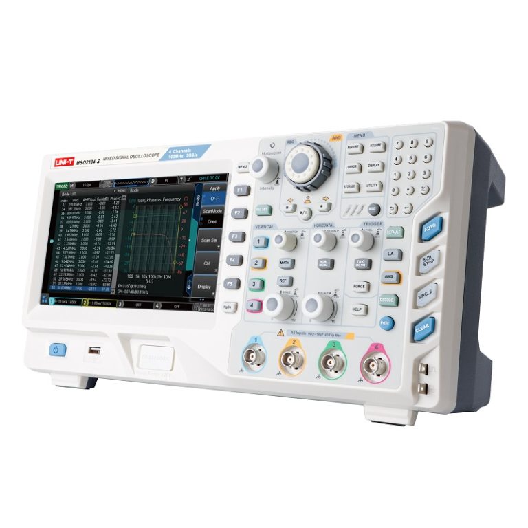 Máy hiện sóng Uni-T MSO2104-S (100MHz, 4CH, GEN) 1 Máy hiện sóng Uni-T MSO2104-S (100MHz, 4CH, GEN)