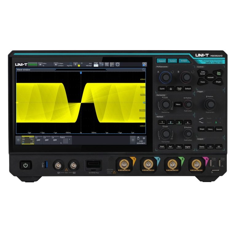 Máy hiện sóng độ phân giải cao Uni-T MSO3024HD (200MHz, 4CH) 1 Máy hiện sóng độ phân giải cao Uni-T MSO3024HD (200MHz, 4CH)