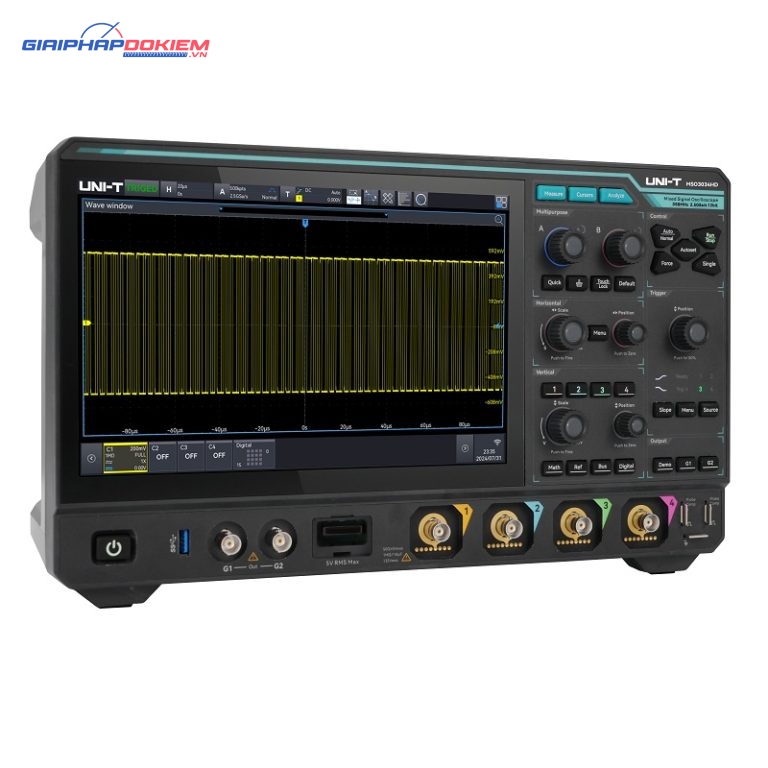 Máy hiện sóng độ phân giải cao Uni-T MSO3034HD (350MHz, 4CH) 1 Máy hiện sóng độ phân giải cao Uni-T MSO3034HD (350MHz, 4CH)