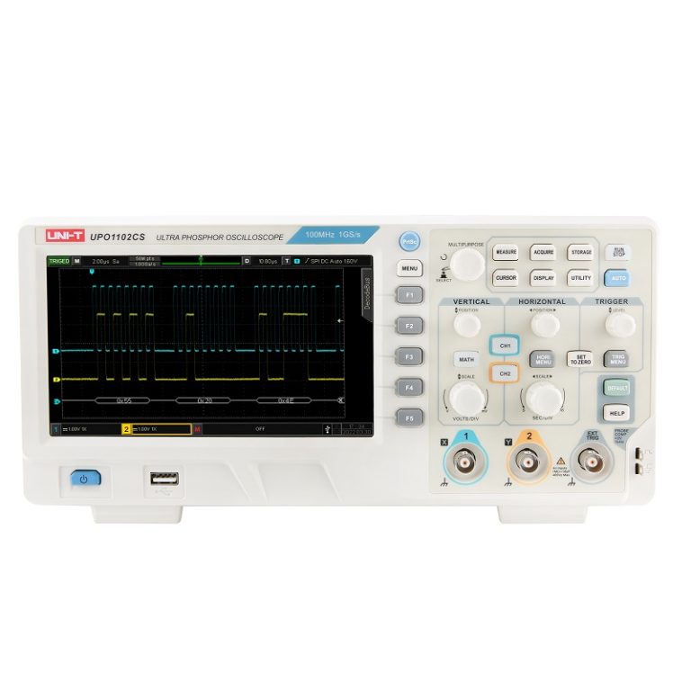 Máy hiện sóng Uni-T UPO1102CS (100Mhz, 2CH) 1 Máy hiện sóng Uni-T UPO1102CS (100Mhz, 2CH)
