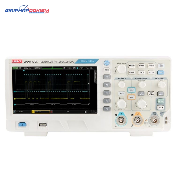 Máy hiện sóng Uni-T UPO1102CS (100Mhz, 2CH) 1 Máy hiện sóng Uni-T UPO1102CS (100Mhz, 2CH)