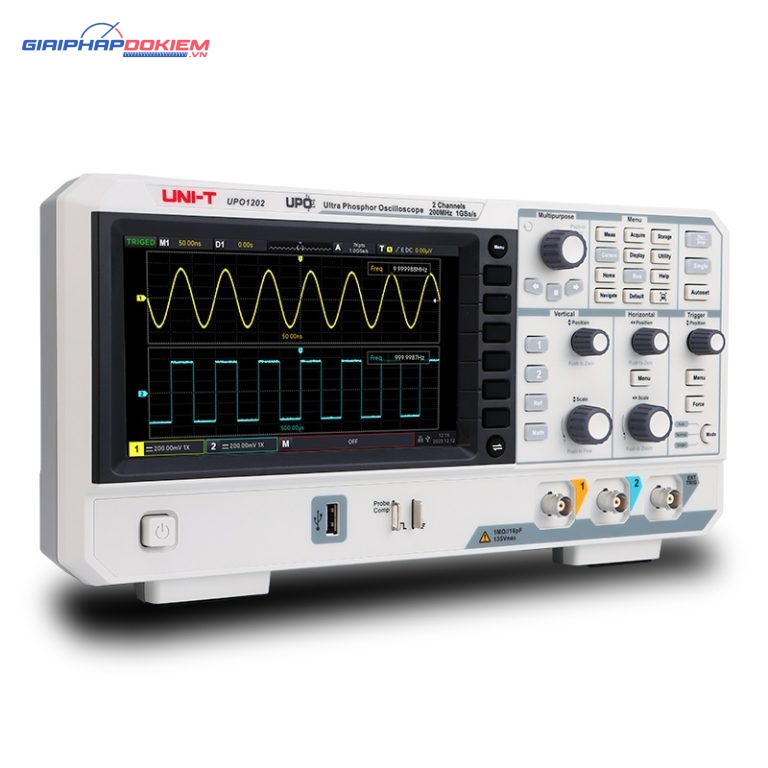 Máy hiện sóng Uni-T UPO1202 (200MHz, 2CH) 1 Máy hiện sóng Uni-T UPO1202 (200MHz, 2CH)
